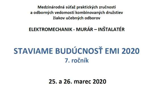 Stavíme budoucnost EMI 2020